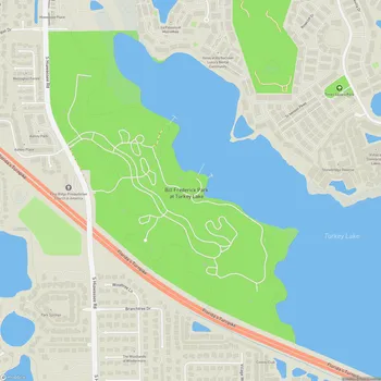 Map of Bill Frederick Park at Turkey Lake