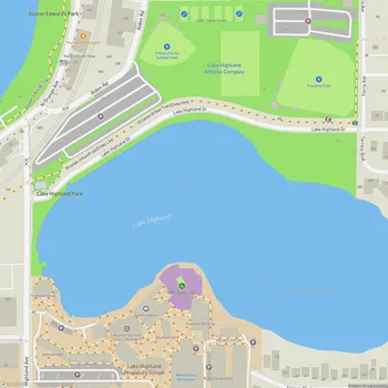 Map of Lake Highland Park