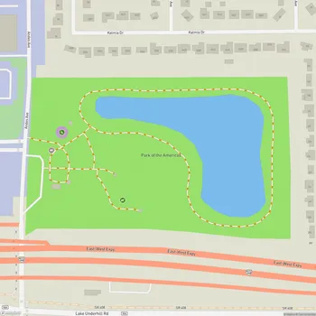 Map of Park of the Americas