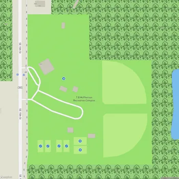 Map of T B McPherson Recreation Complex