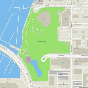 Map of Coachman Park