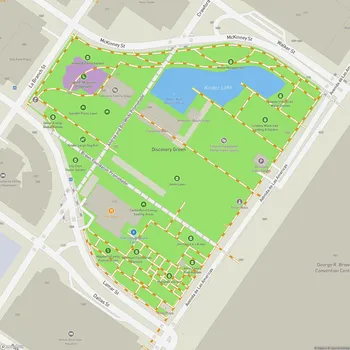 Map of Discovery Green