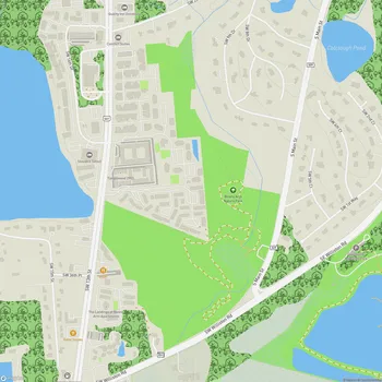 Map of Bivens Arm Nature Park