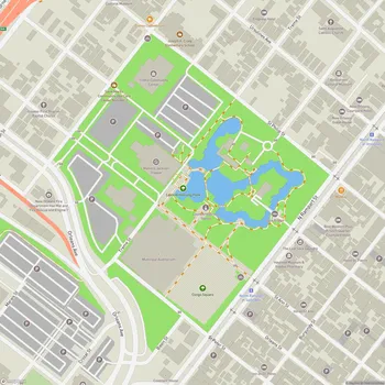 Map of Louis Armstrong Park