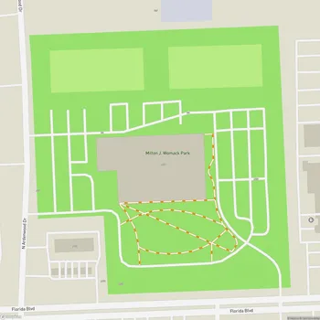 Map of Milton J. Womack Park