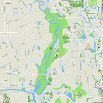 Map of Savannas Preserve State Park