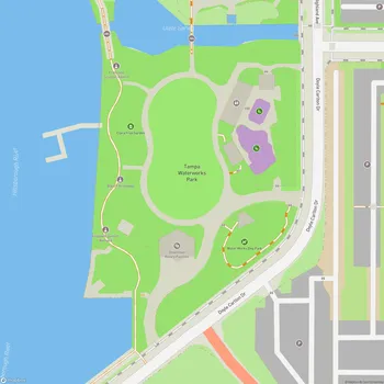 Map of Tampa Waterworks Park