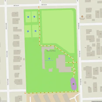 Map of West End Park