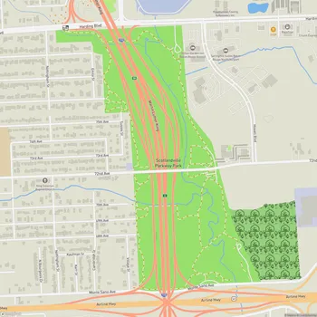 Map of Scotlandville Parkway Park