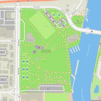 Map of Julian B. Lane Riverfront Park