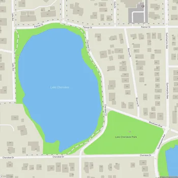 Map of Lake Cherokee Park