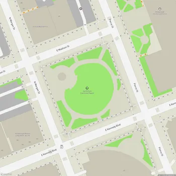 Map of Joe Chillura Courthouse Square