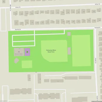 Map of Hollywood West Skate Park