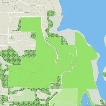 Map of Lake Jackson Mounds Archaeological State Park