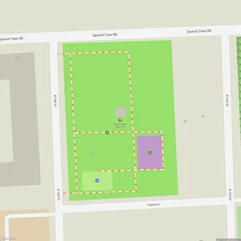 Map of Spanish Town Road Park