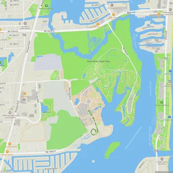 Map of Oleta River State Park