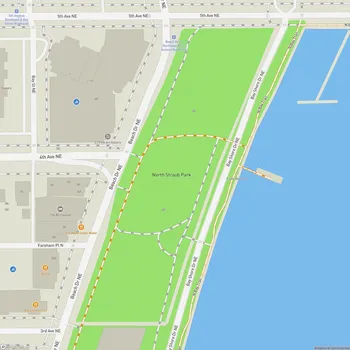 Map of North Straub Park