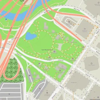 Map of Sam Houston Park
