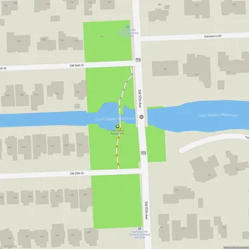 Map of Coral Gables Wayside Park