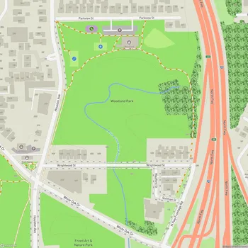 Map of Woodland Park