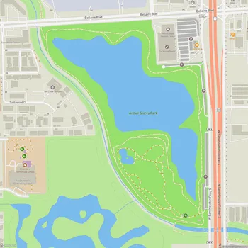 Map of Arthur Storey Park