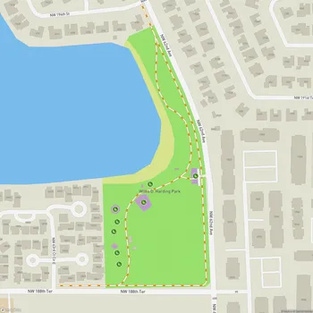 Map of Willis D. Harding Park