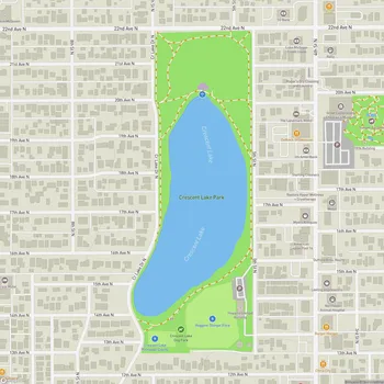 Map of Crescent Lake Park