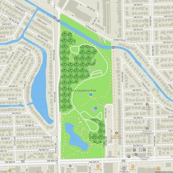 Map of A.D. Doug Barnes Park