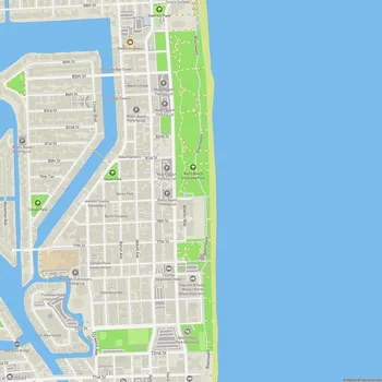 Map of North Beach Oceanside Park