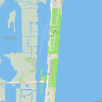 Map of Hollywood North Beach Park