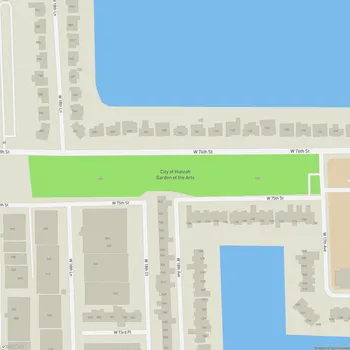 Map of City of Hialeah Garden of the Arts