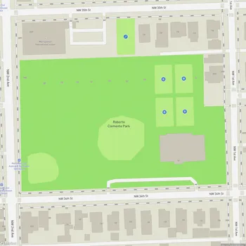 Map of Roberto Clemente Park