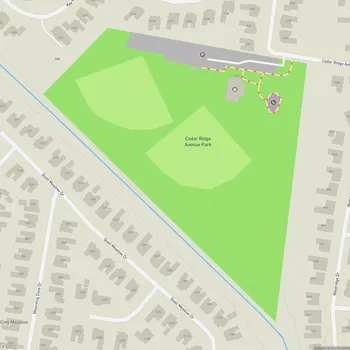 Map of Cedar Ridge Avenue Park