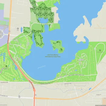 Map of Lake Casa Blanca International State Park