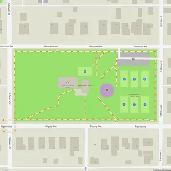 Map of Highland Park