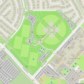 Map of Patricia H Birdsall Sports Park