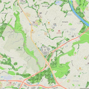 Map of Barton Creek Greenbelt
