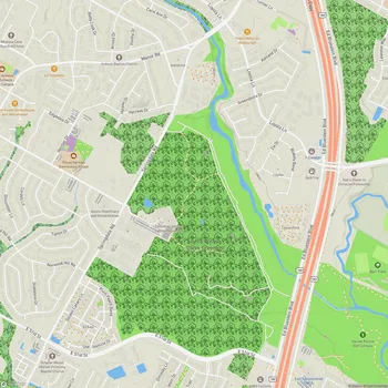 Map of Little Walnut Creek Greenbelt