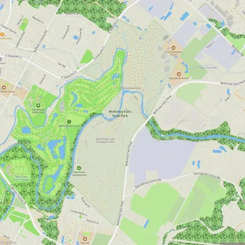 Map of McKinney Falls State Park