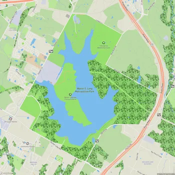 Map of Walter E. Long Metropolitan Park
