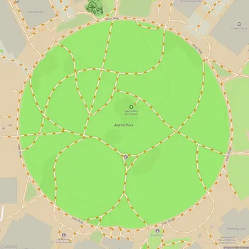 Map of Aldrich Park