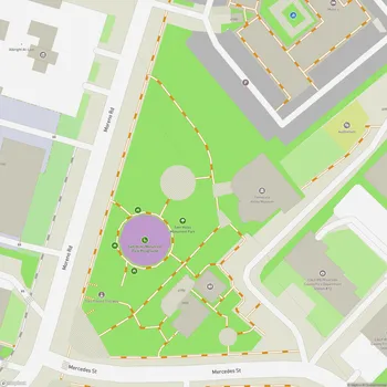 Map of Sam Hicks Monument Park