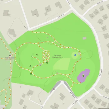 Map of Sycamore Highlands Park