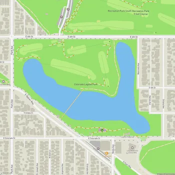 Map of Colorado Lagoon Park