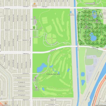 Map of El Dorado Park West