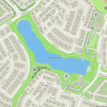 Map of Harveston Lake Park