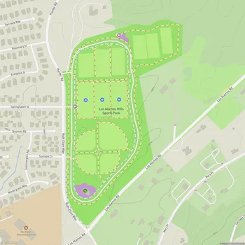 Map of Los Alamos Hills Sports Park