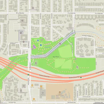 Map of Hart Park
