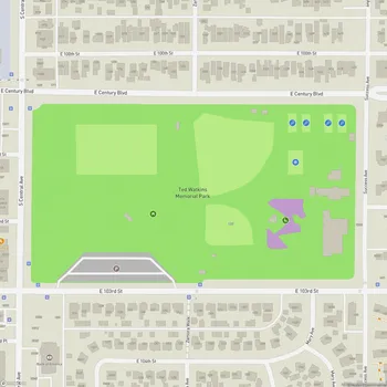 Map of Ted Watkins Memorial Park