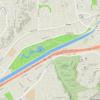 Map of Yorba Regional Park